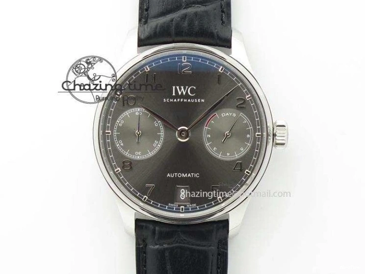 MIROTIME 0331 Upgraded Portuguese Flying Tourbillon SS White Dial 2 Sub Dials on Black Leather Strap 7161